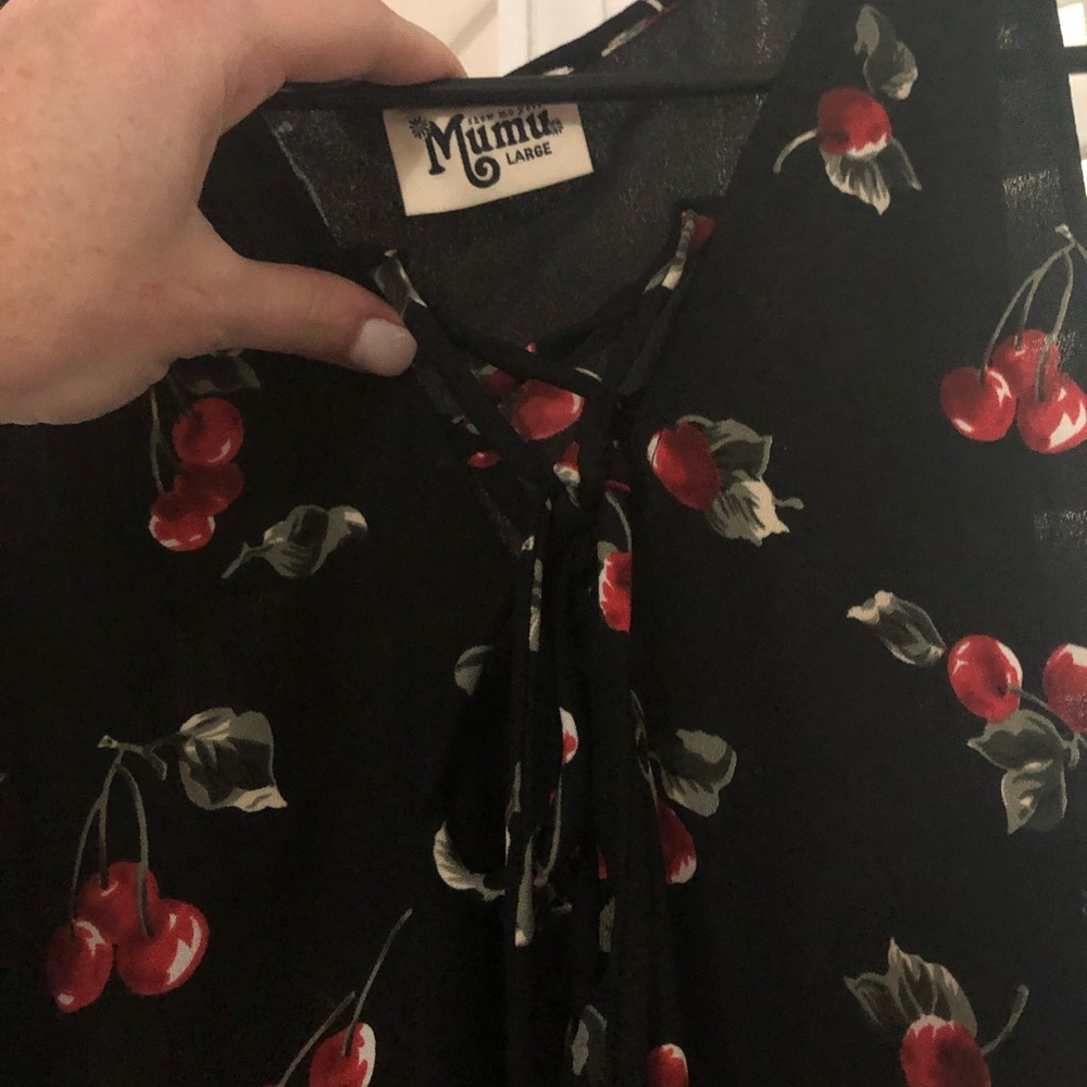 SMYM cherry print dress NWOT